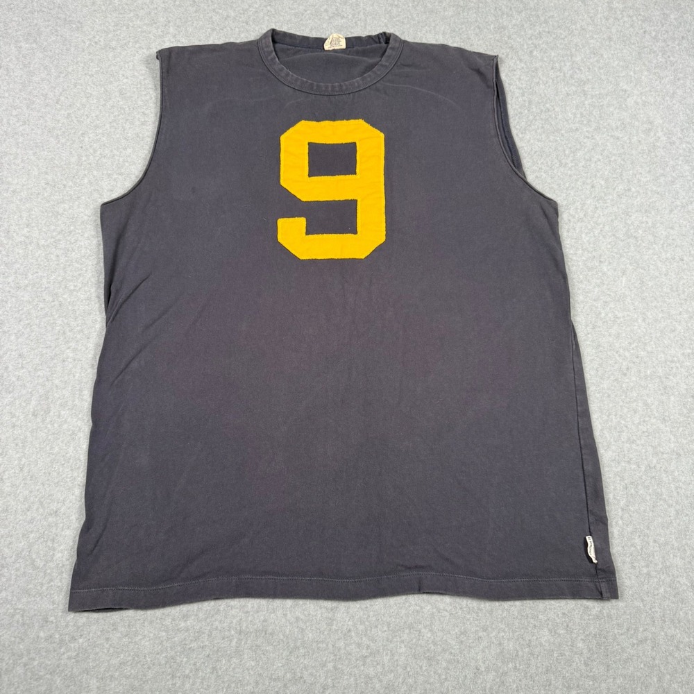 Vintage Y2K American Eagle AE Athletics Muscle Tee Blokecore Navy Blue 9 XL